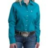 Cinch Women's Teal Button Down Shirt -Ariaa Clothing Shop products Msw9164167