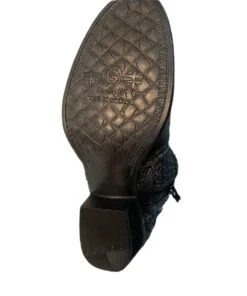 Corral Women's Circle G Distressed Black Cutout Bootie -Ariaa Clothing Shop products Q0001sole