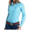 Panhandle Women's Rough Stock Classic Stripe Button Down Shirt -Ariaa Clothing Shop products R4B5775
