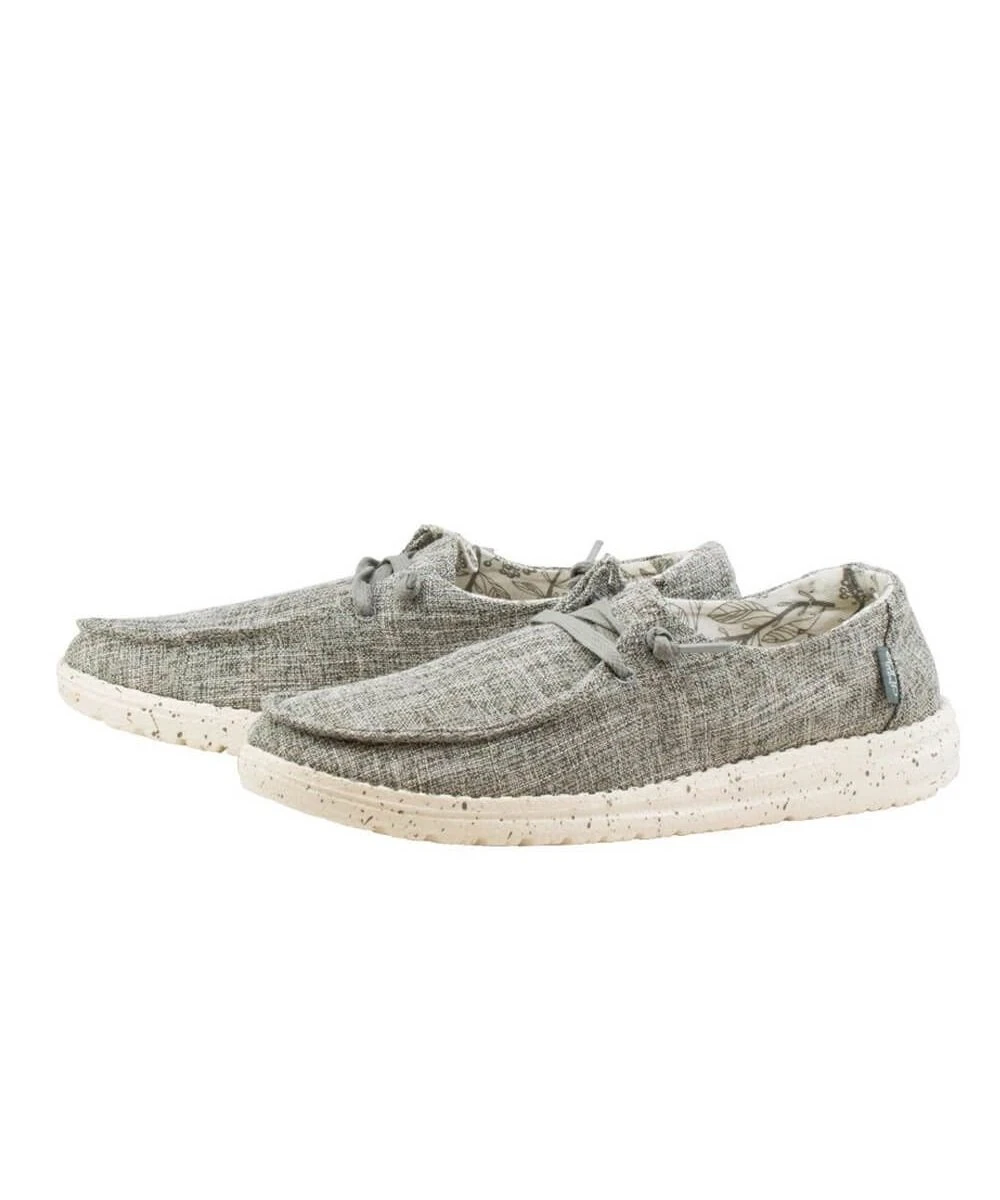 Hey Dude Women's Linen Iron Wendy Shoe 3 Hey Dude Women's Linen Iron Wendy Shoe