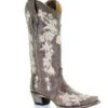 Corral Women's Flower Embroidery Snip Toe Boot -Ariaa Clothing Shop products a3578