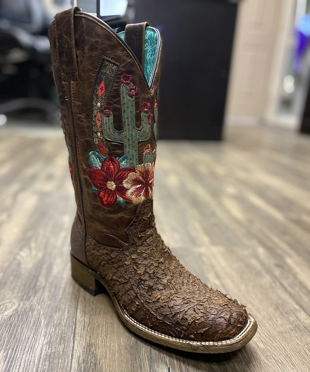 Corral Women's Brown Fish Embroidered Boot 3 Corral Women's Brown Fish Embroidered Boot