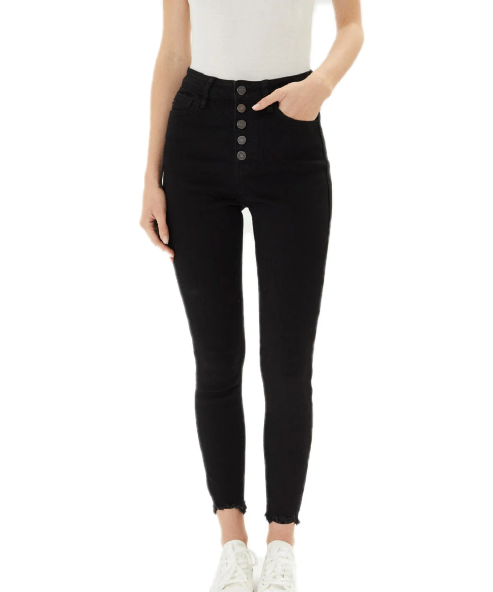 Kancan Women's Evie Ultra High Rise Black Super Skinny Jean 3 Kancan Women's Evie Ultra High Rise Black Super Skinny Jean