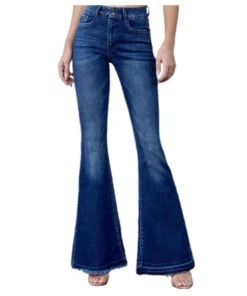 Kancan Women's Cinthia Ultra High Rise Super Flare Jean