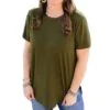Crazy Train Women's Solid Choice Tee -Ariaa Clothing Shop products solidchoiceteeolive