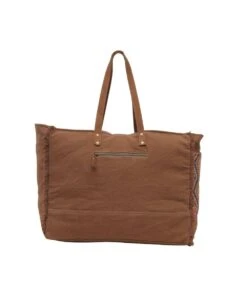 Myra Bags Women's Geometric Blues Weekender Bag -Ariaa Clothing Shop s 5636 back